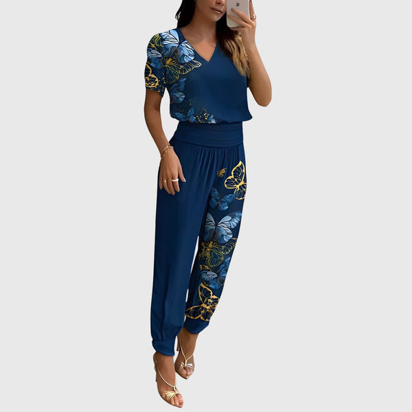 Jennifer™ | Ensemble élégant de blouse et pantalon