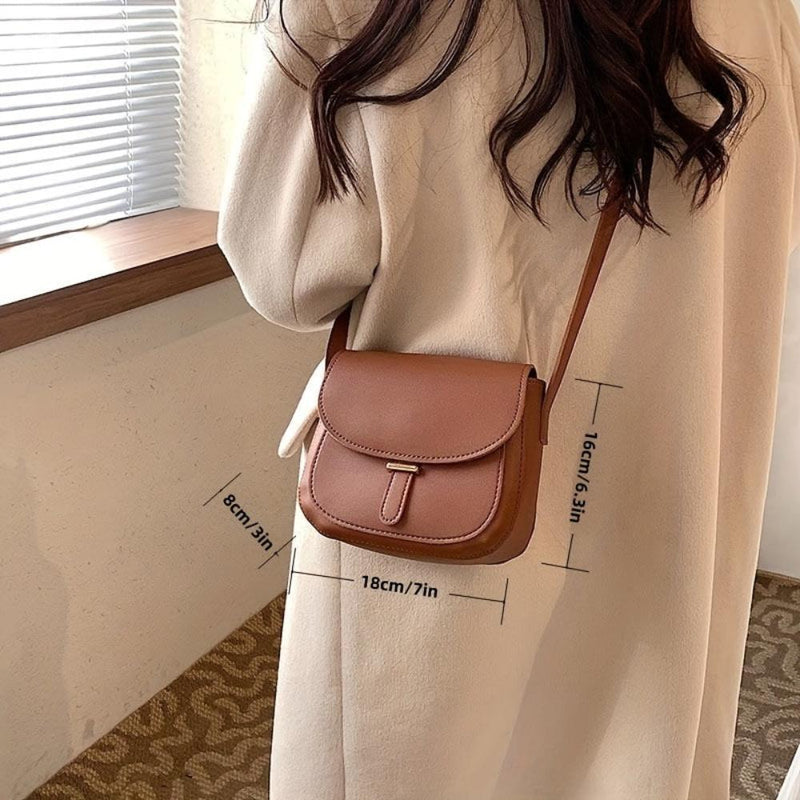 Aria™ Retro Grace | Sac bandoulière élégant en cuir selle