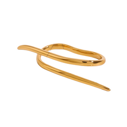 Bague double enveloppée en or