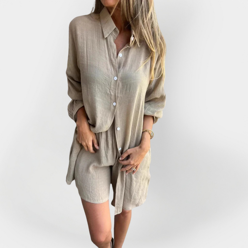 Ensemble blouse et short quotidien