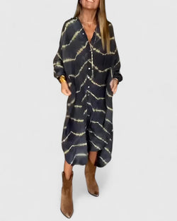 Amelie™ | Robe Maxi Rayée Bohème Élégante