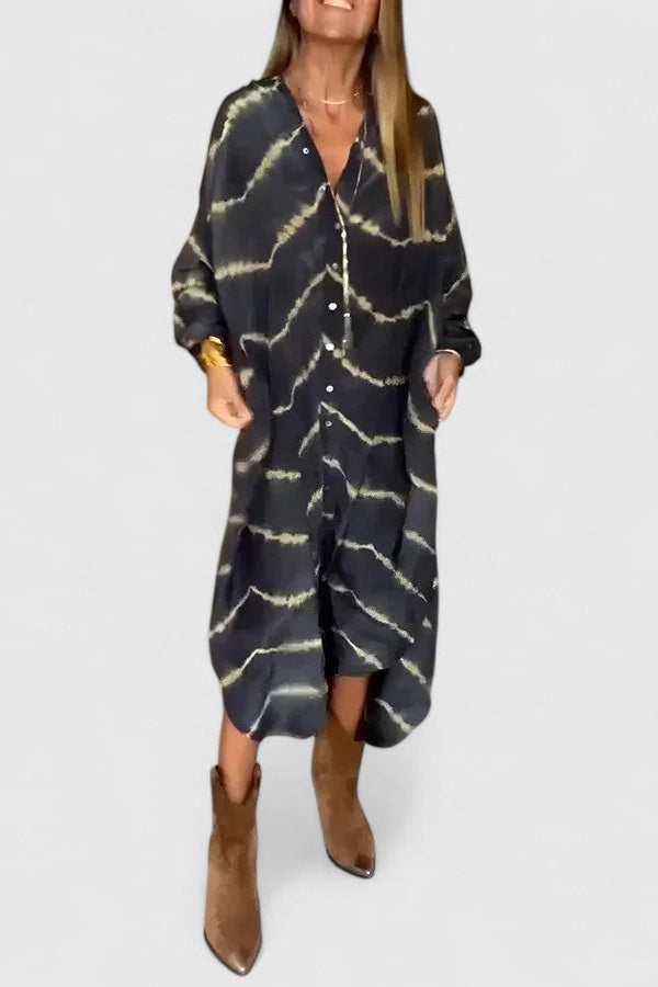 Amelie™ | Robe Maxi Rayée Bohème Élégante