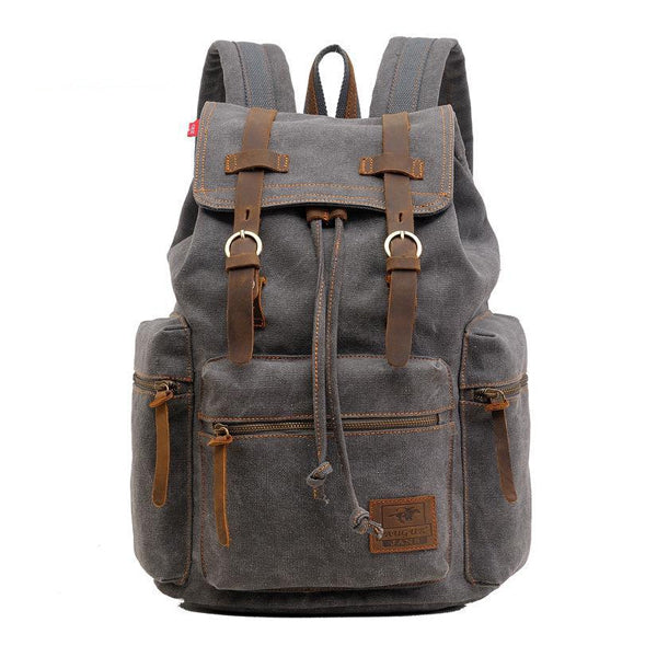 Jackson™ - Sac à dos vintage à rabat avec multiples poches