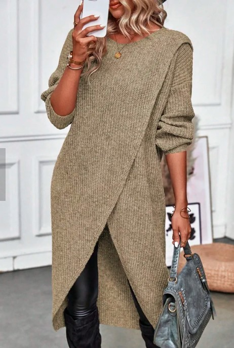 Olivia - Robe longue tricotée