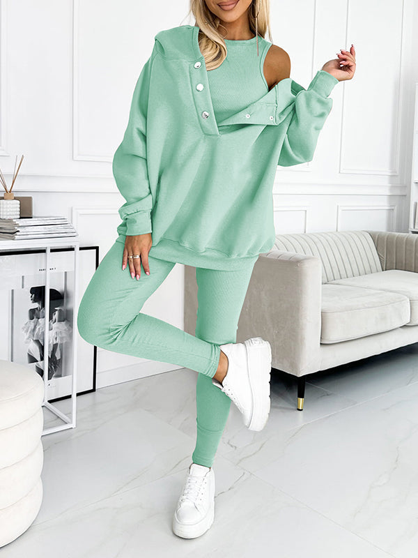 Elodie™ - Ensemble avec Pantalon et Sweat à Capuche