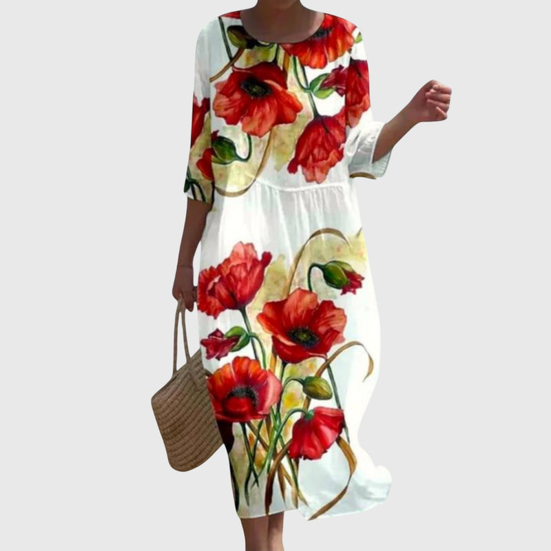 Hayley™ | Robe maxi florale élégante
