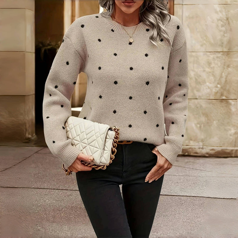 Noella | Pull tricoté à pois