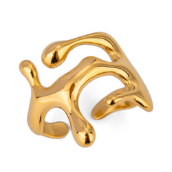 Bague Géométrique Goutte d'Eau