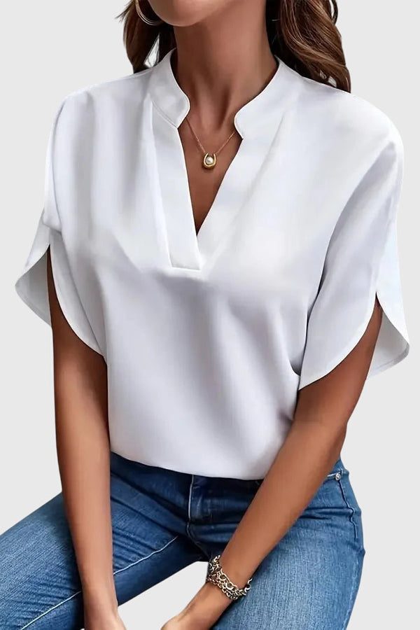Beatrix™ | Chemise douce et élégante à col en V