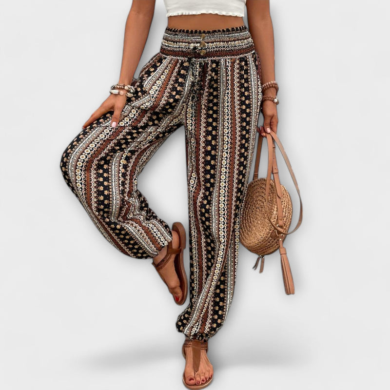 Pantalon avec design ethnographique