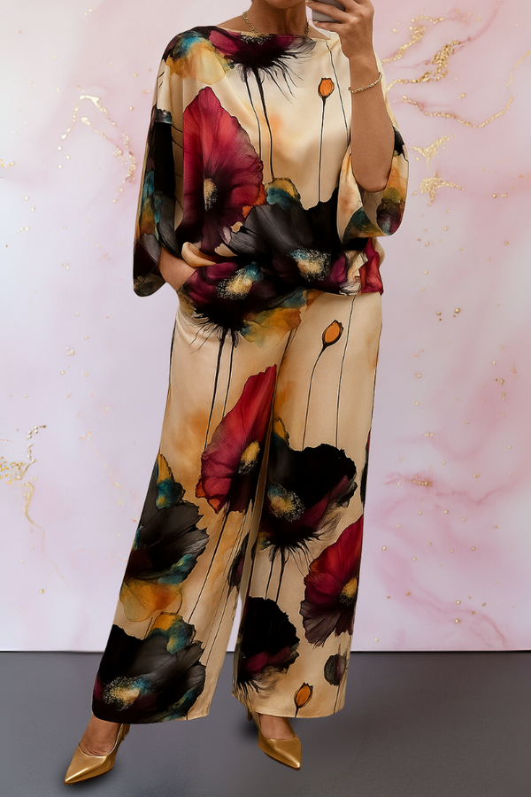 Moniek™ | Ensemble deux pièces en satin pour femme