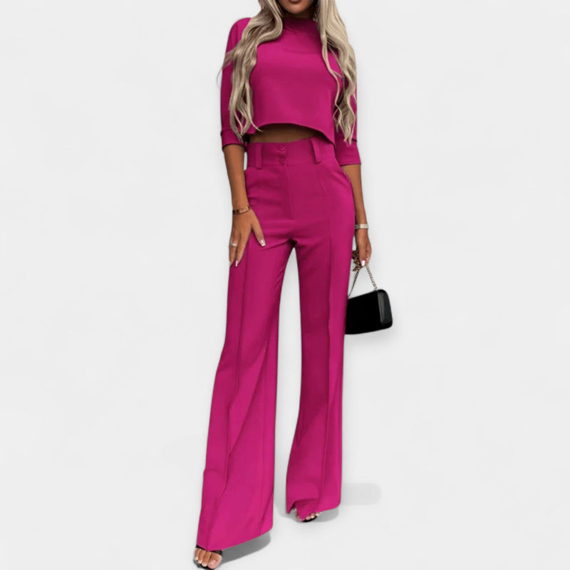 Ensemble crop top et pantalon