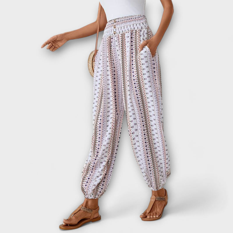 Pantalon avec design ethnographique