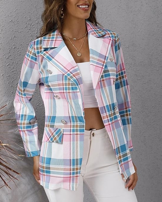 Layla™ - Blazer Multicolore Élégant