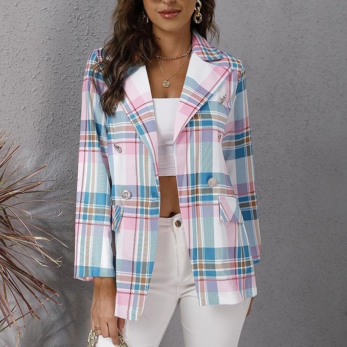 Layla™ - Blazer Multicolore Élégant