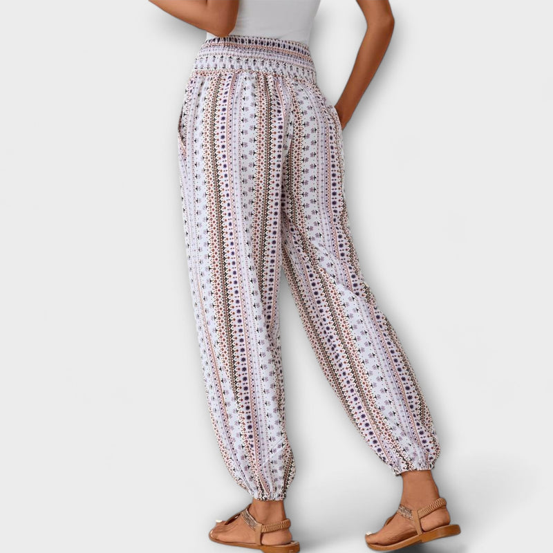 Pantalon avec design ethnographique