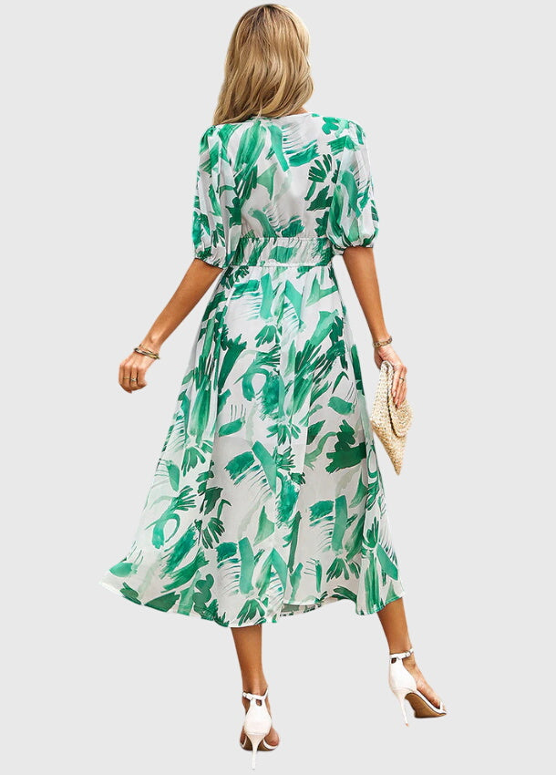 Merlin™ | Robe midi florale flatteuse