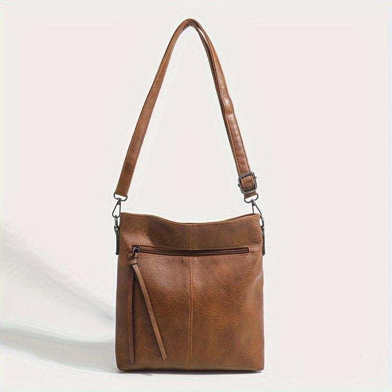 Addison™ Élégance Simple | Sac bandoulière carré rétro