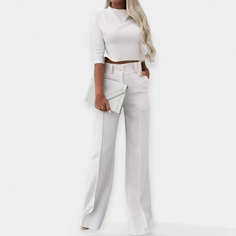 Ensemble crop top et pantalon