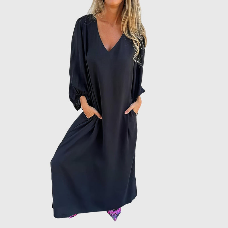 Carol™ - Robe longue bohème avec poches