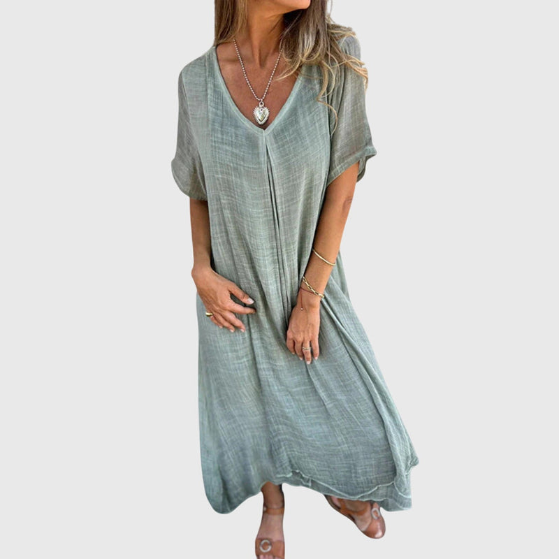 Fiona™ – Robe élégante légère à col en V