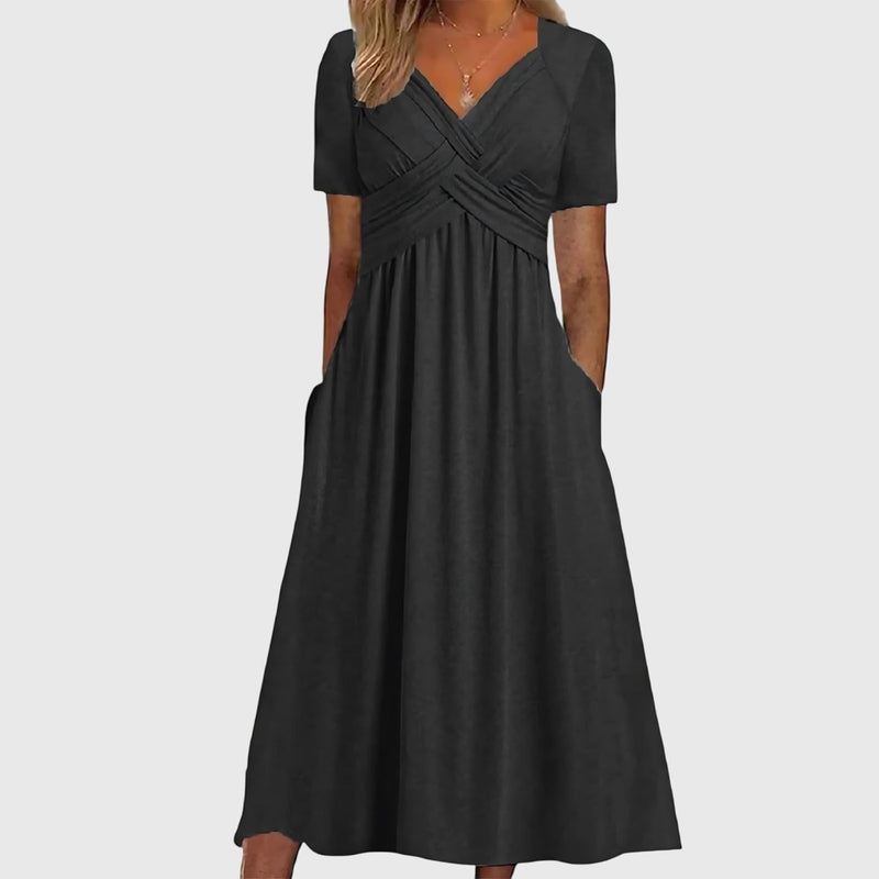 Viola™ | Robe midi avec contrôle du ventre