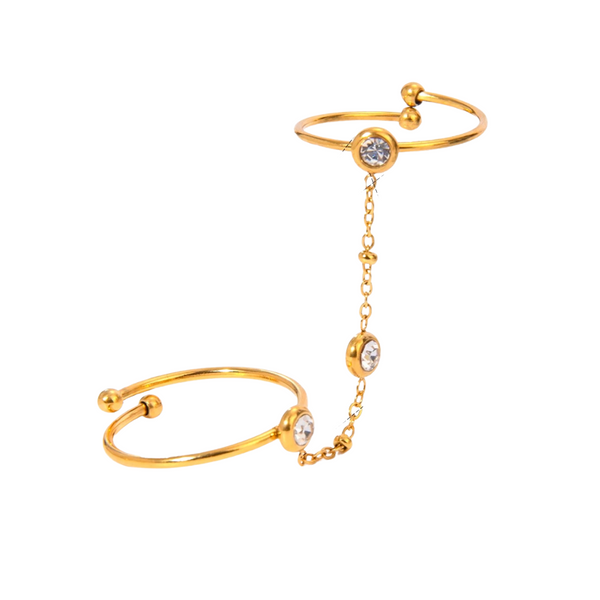 Bague chaîne Gold Nova