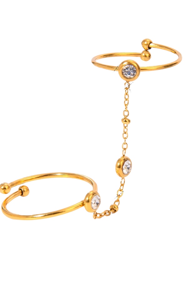 Bague chaîne Gold Nova