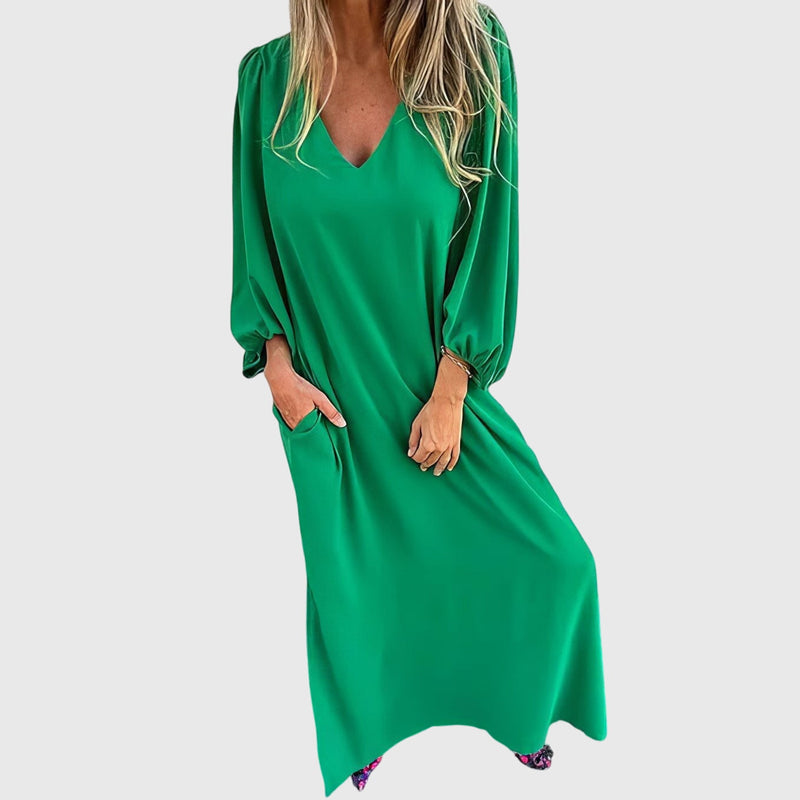 Carol™ - Robe longue bohème avec poches