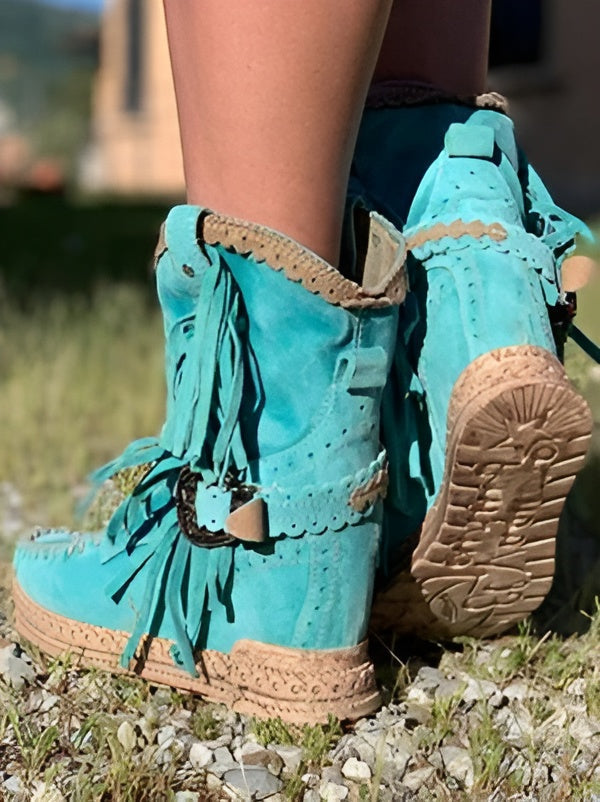 Meri | Bottes à franges bohèmes