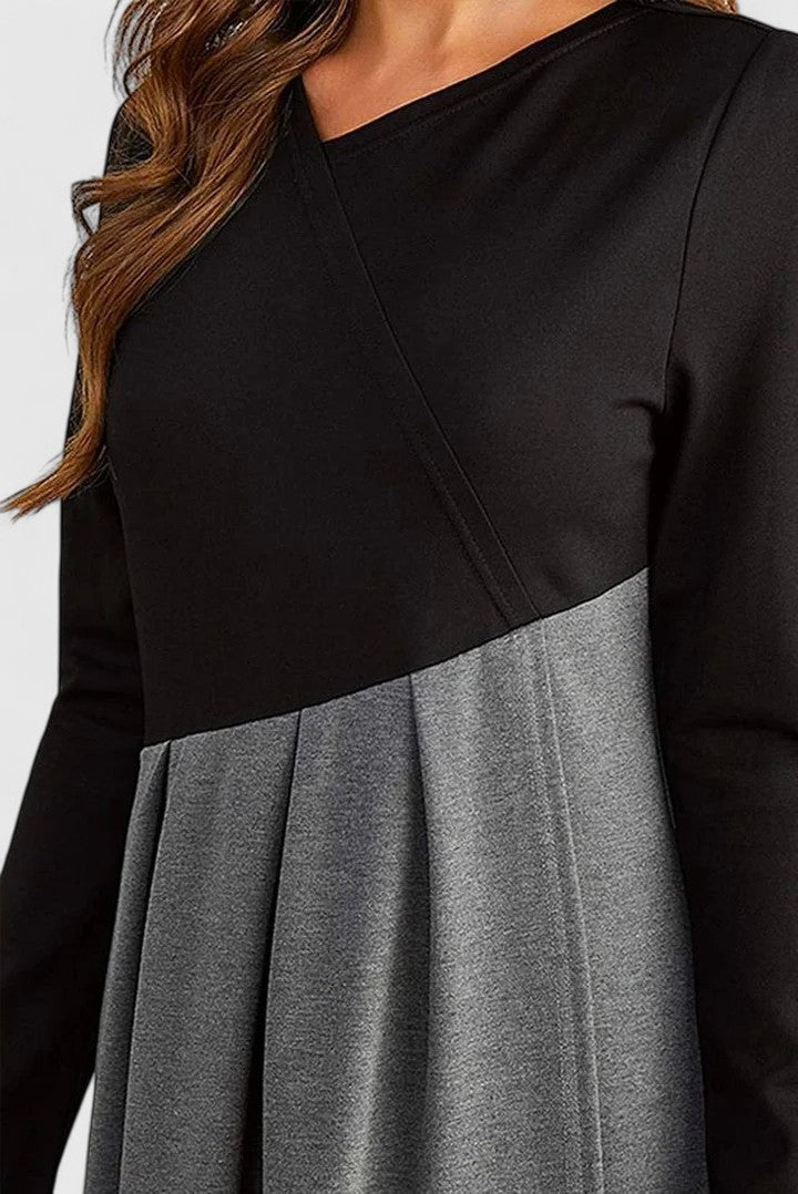 Janet | Robe longue élégante à manches longues