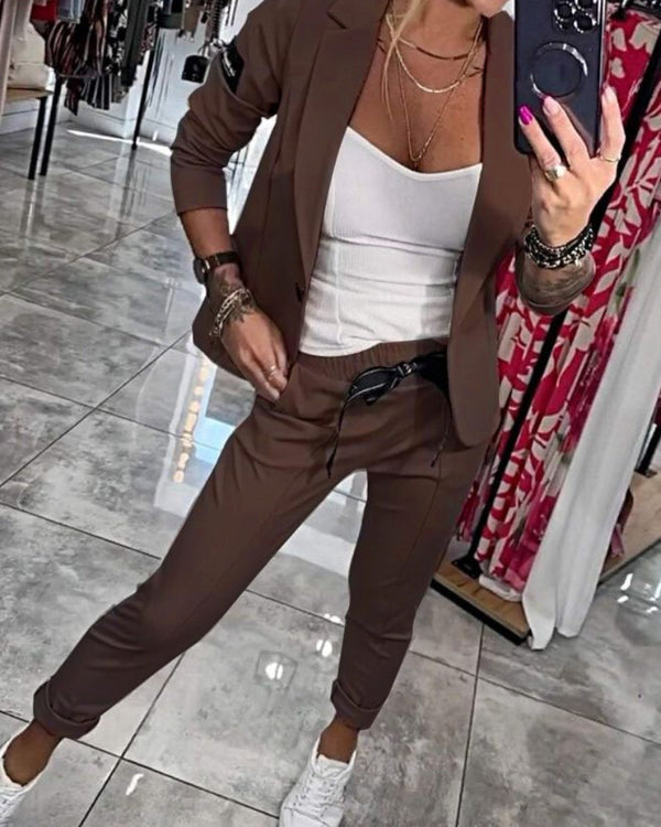 Malou | Ensemble blazer élégant et jogger