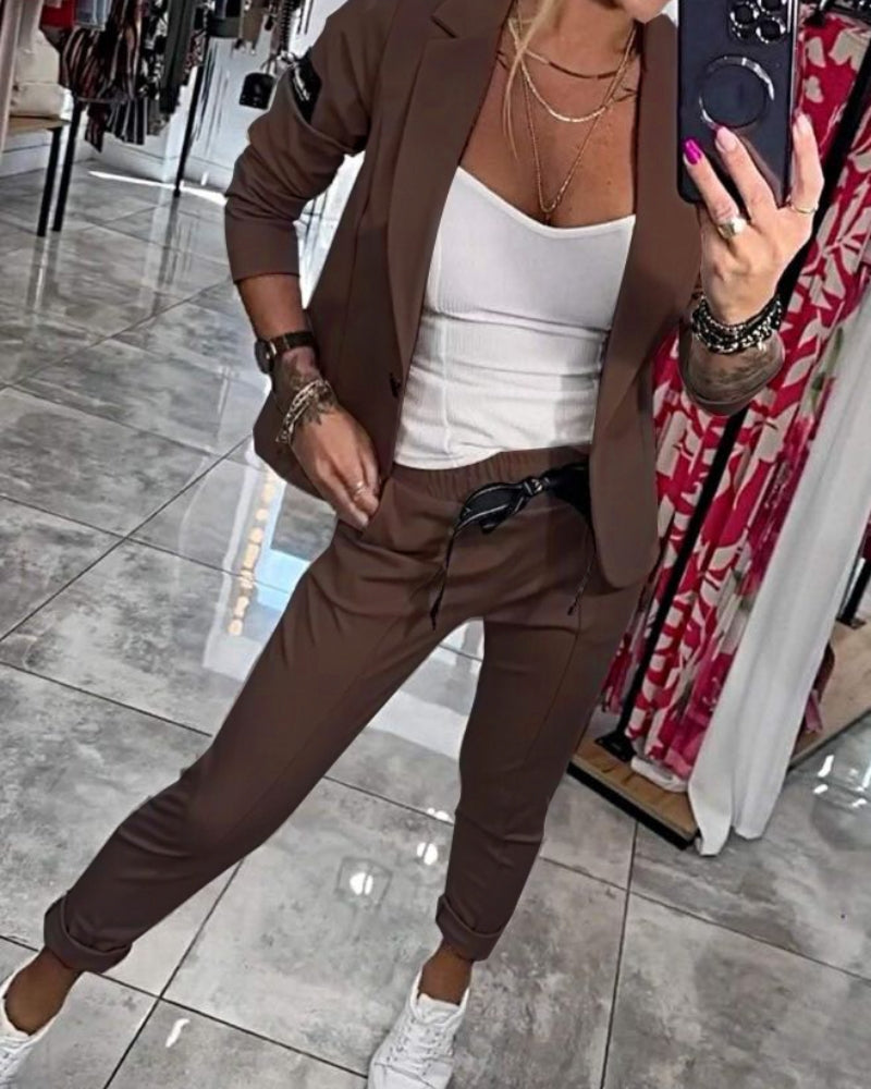 Malou | Ensemble blazer élégant et jogger