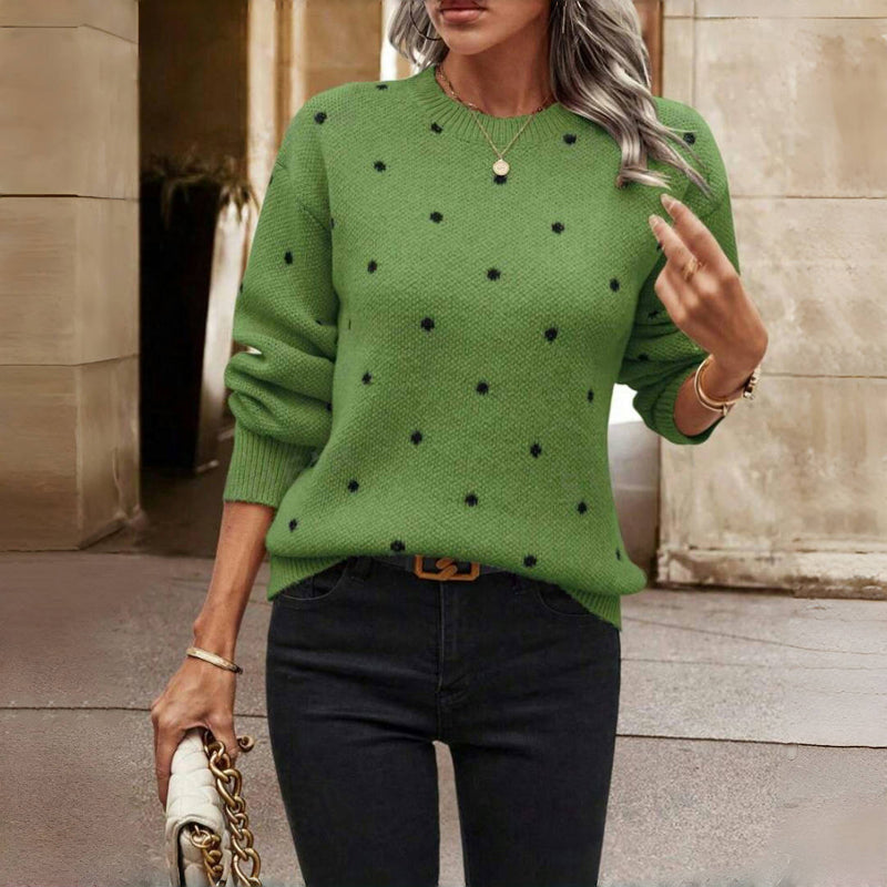 Noella | Pull tricoté à pois