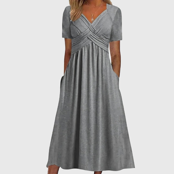 Viola™ | Robe midi avec contrôle du ventre