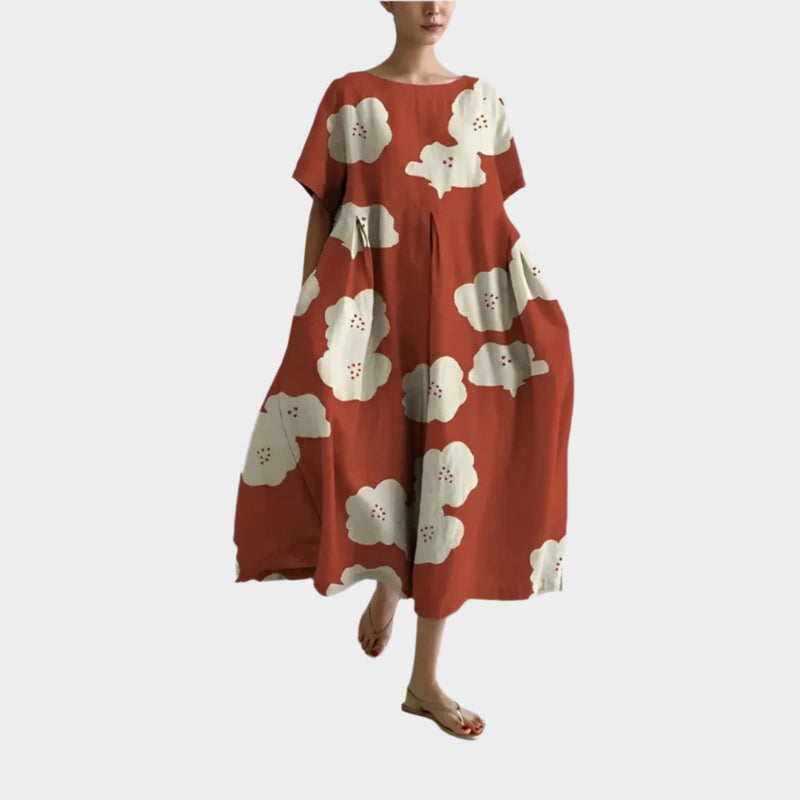 Robe longue rétro confortable