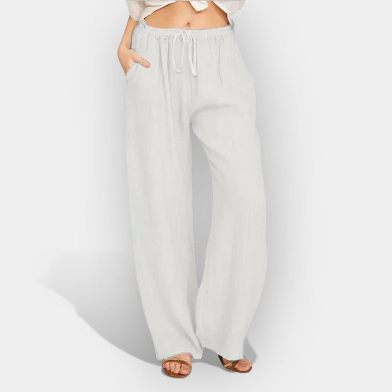 Pantalon aérien en lin d'été