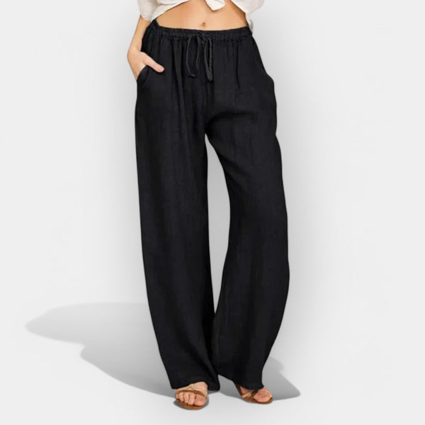 Pantalon aérien en lin d'été