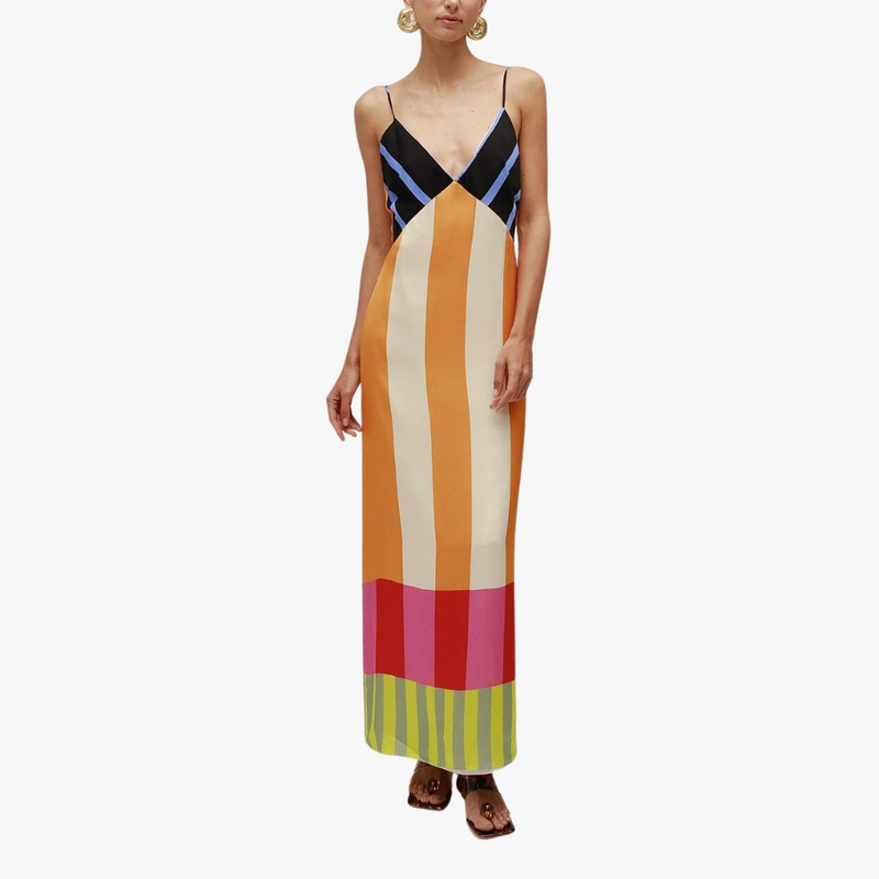Wyleen | Robe longue fleurie avec coupe portefeuille pour les jours ensoleillés