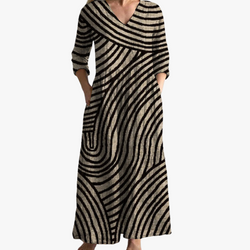 Eve - Robe rayée vintage