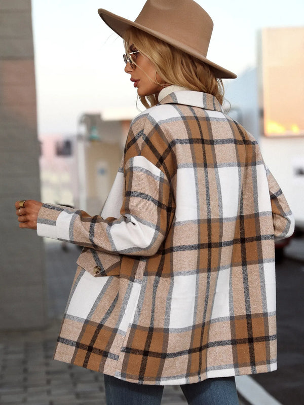 Kelly | Veste Blazer à Carreaux Élégante