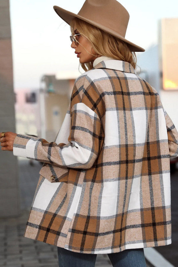 Kelly | Veste Blazer à Carreaux Élégante