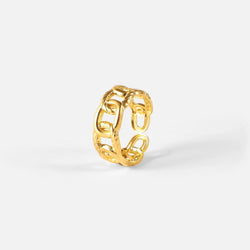 Bague chaîne en or
