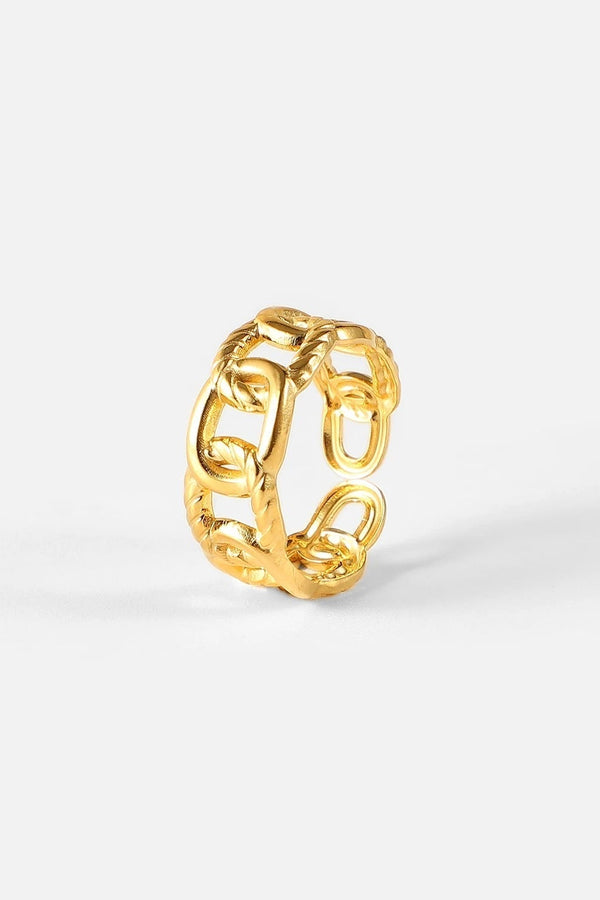 Bague chaîne en or