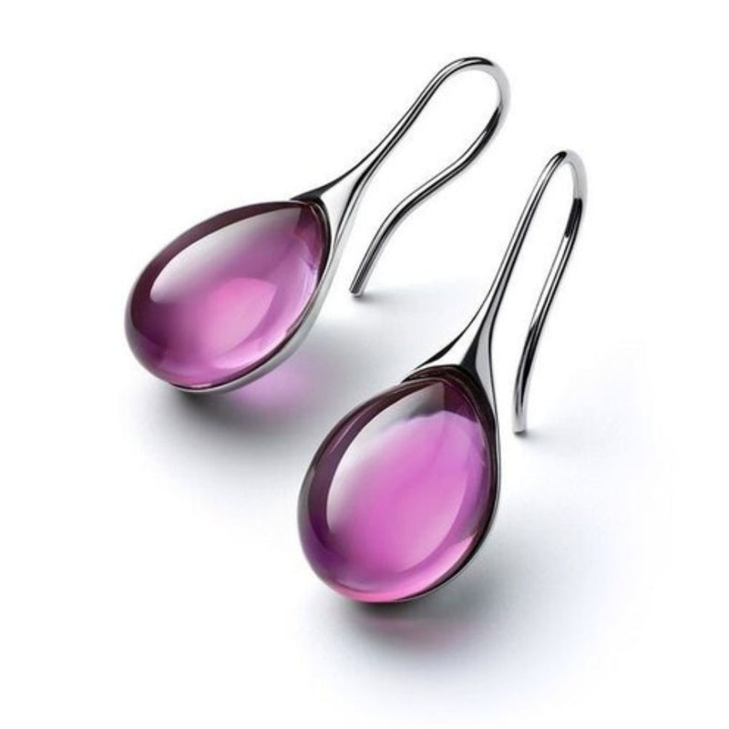 BOUCLES D'OREILLES PENDANTES EN CRISTAL ÉTINCELANT