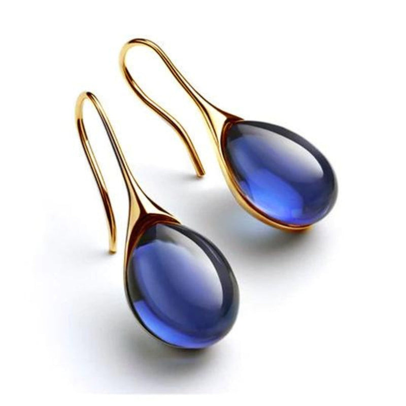 BOUCLES D'OREILLES PENDANTES EN CRISTAL ÉTINCELANT