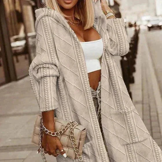 Johani | Cardigan à capuche longueur prolongée