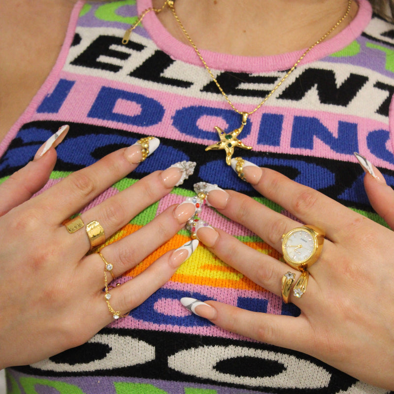 Bague chaîne Gold Nova