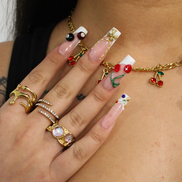 Bague Géométrique Goutte d'Eau