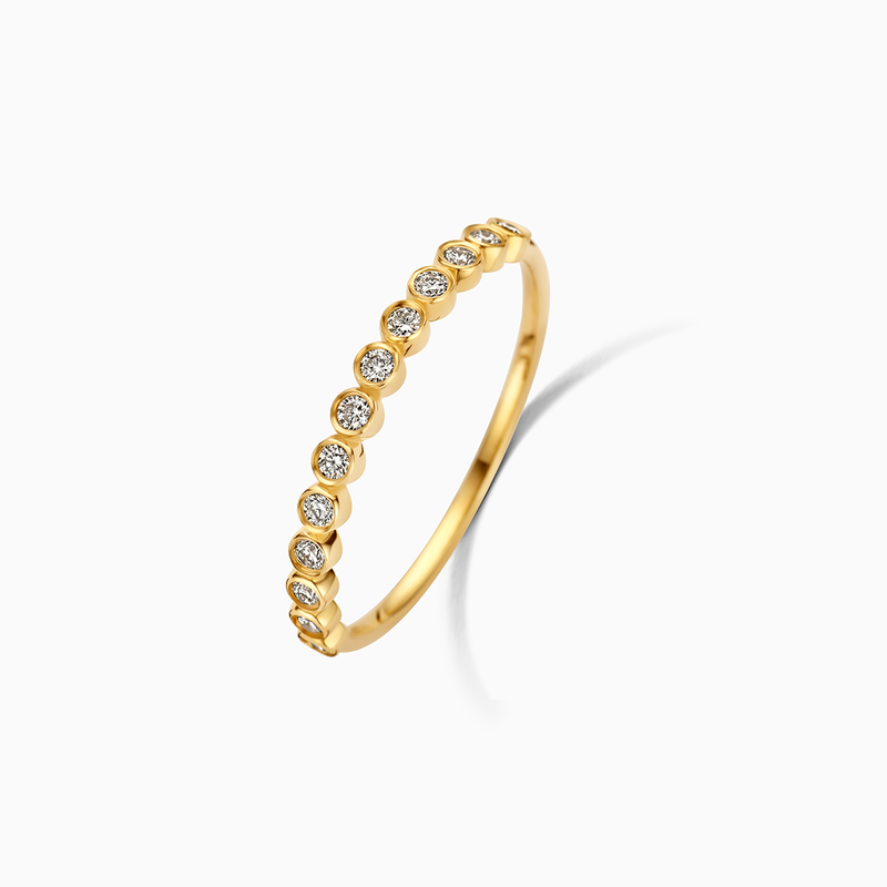 Bague à bulles en diamant | Or